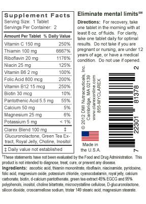 clarex, mental clarity, stimulant, supplement, stay awake