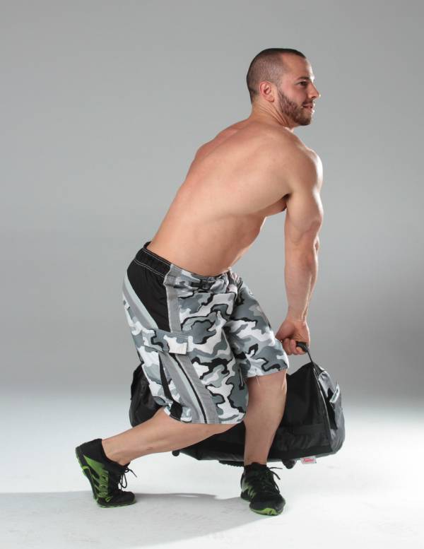 sandbags, sandbag training, josh henkin, rotational high pull