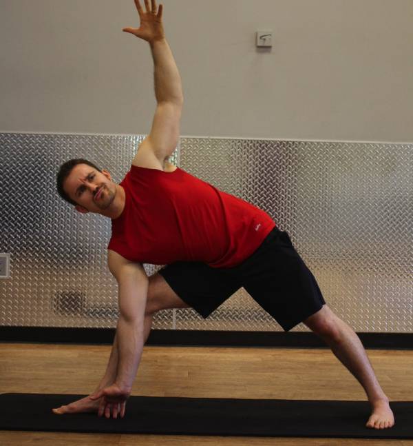 yoga for strength athlete, yoga for athletes, triangle pose, side angle pose