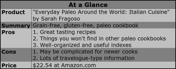 everyday paleo italian, paleo cookbooks, book reviews