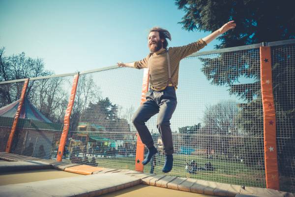 trampoline, bounce, exercise, coordination