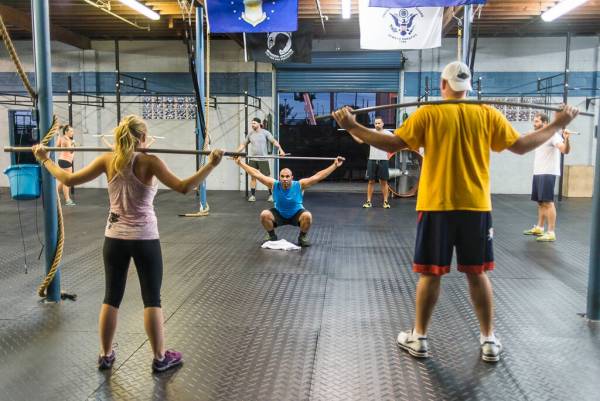 crossfit, coach, warm up