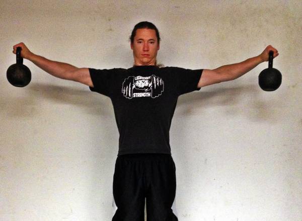 kettlebells, strongman, crucifix, shoulder strength