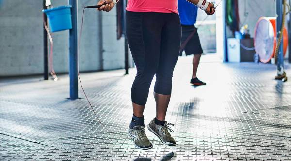 Skipping requires control of a one-leg landing.