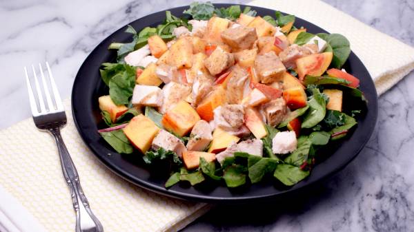 peach chicken salad