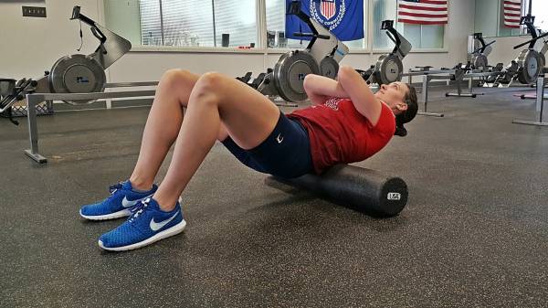 foam rolling the low back