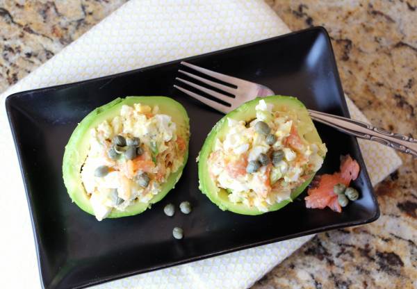 Lox Stuffed Avocado