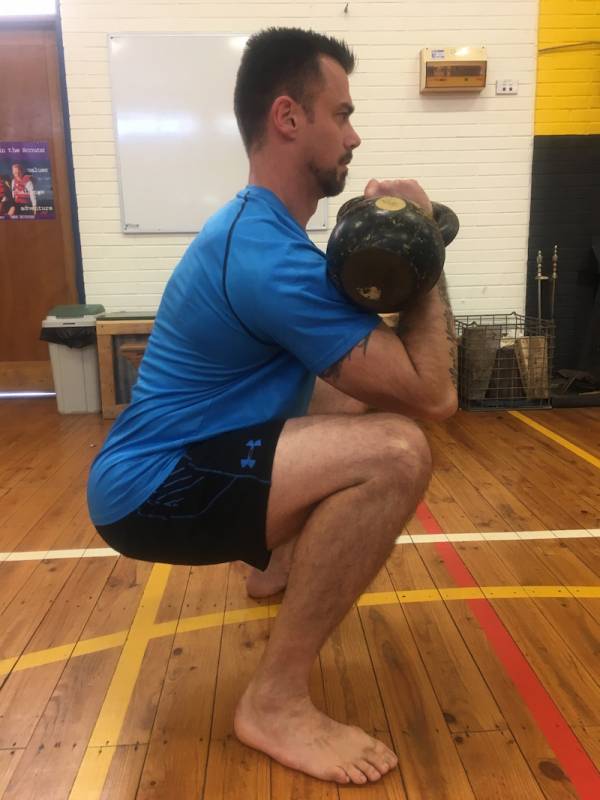 kettlebell front squat