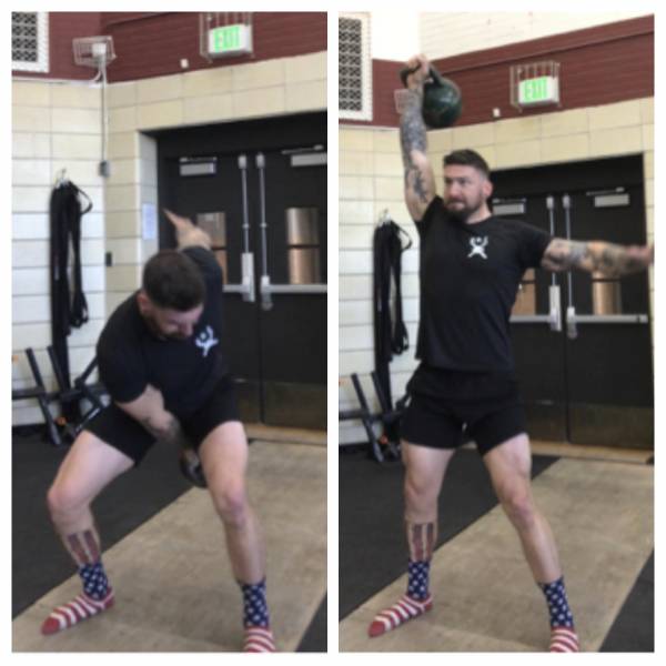 Kettlebell Snatch First and Second Position