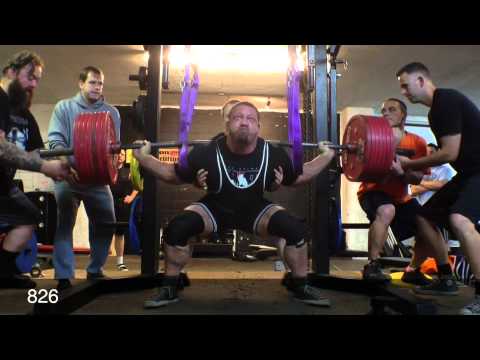 826 lb Raw Squat - Pure Strength #squats #rawstrength #powerlifting