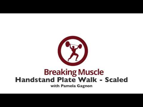 Video: Pamela Gagnon - Handstand Plate Walk, Scaled