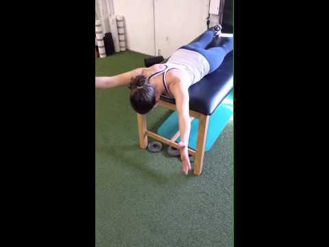 Y drill for scapular stability