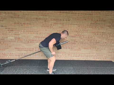 Standing Landmine Press &amp; Landmine Row: Pulse Beat Fit Upper Body Landmine Superset 2