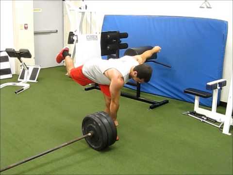 Landmine Single Leg RDL (1.5 Reps)