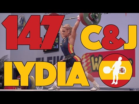 Lydia Valentin (-75kg, Spain) - 147kg Clean &amp; Jerk