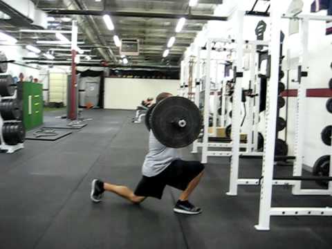 EricCressey.com: Barbell Reverse Lunge - Front Squat Grip