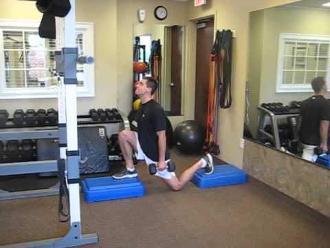 both feet elevated split squat