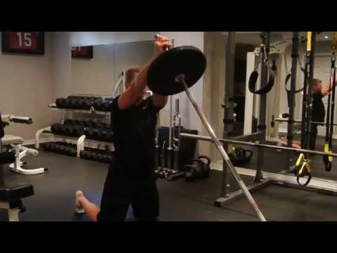 Landmine Exercises: 2-Handed Shoulder Press - Resistance Training, Functional Training, Hypertrophy