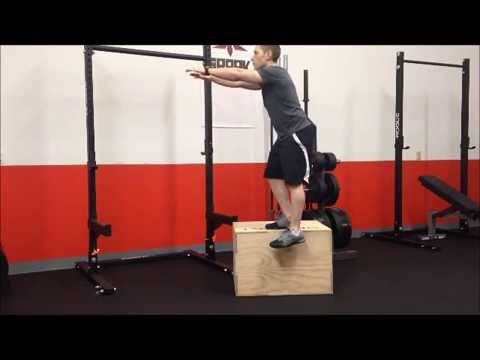 Elevated Single Leg Squat Side View