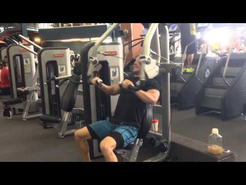 Machine Chest Press Drop Set