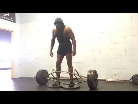 Lee Boyce Trap Bar Deadlift 420x3 (2&quot; Deficit)