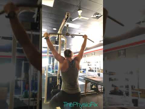 Correct scapula position in Lat pull down exercises