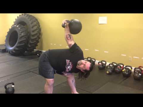 Iron Tamer bent press 150lb kettlebell