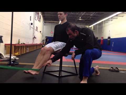 Video: pulsebeatfit.com: Hip Mobility - How to Do Banded Leg Curls (Sam Spiegelman)