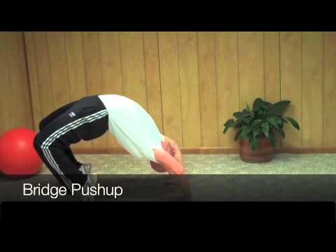 Bridge Push Up Exercise Tutorial