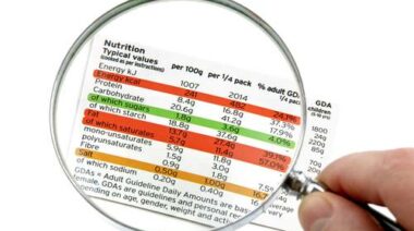 sodium, salt, food label, calories, total calories