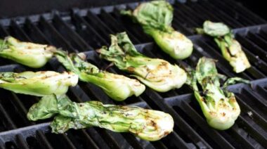 bok choy, greens, vegetables, grilling, recipes