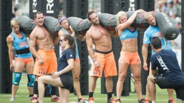 Team CrossFit Mayhem at the 2015 CrossFit Games.