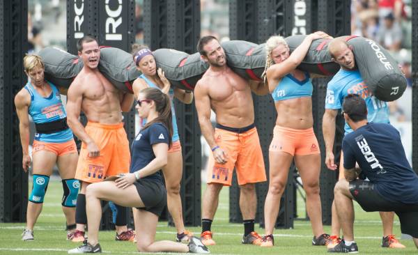 Team CrossFit Mayhem at the 2015 CrossFit Games.