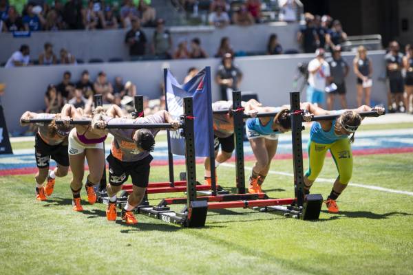 Team Verdant Green at the 2015 CrossFit Games.