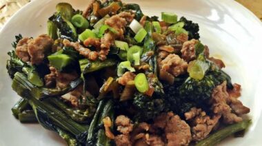 Beef and broccoli.