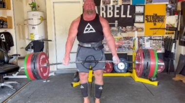 Powerlifter Nick Best deadlifts a ton of weight.