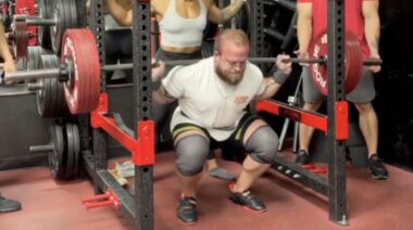 Joe Sullivan squatting in May 2022