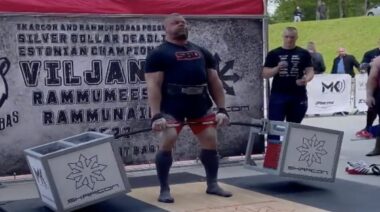 Rauno Heinla breaks Silver Dollar Deadlift World Record