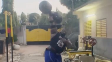 Cheick Sanou Dumbbell Press June 2022