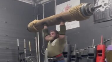 Maxime Boudreault Scores 430-pound Log Press July 2022