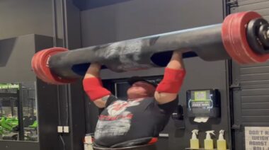 Mitchell Hooper log press double PR July 2022