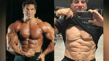 Lou Ferrigno posing at age 70