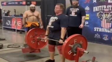 Devin Burger 1,100-Pound Silver Dollar Deadlift September 2022