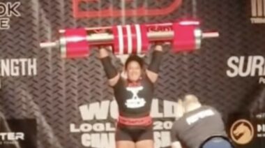 Andrea Thompson Log Lift World Record October 2022