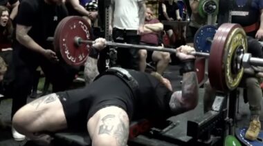 Hafthor Bjornsson Bench Press Powerlifting Return December 2022