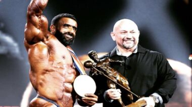 Hadi Choopan, Hany Rambod, Celebrating 2022 Olympia Victory