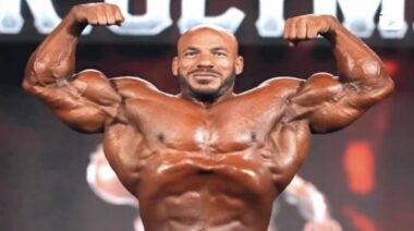 Mamdouh Big Ramy Elssbiay posing on stage, 2022