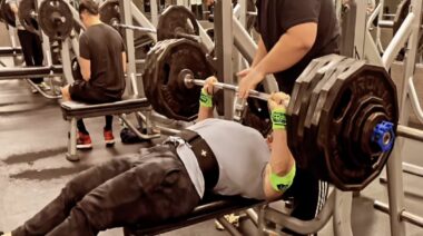 Powerlifter Joseph Tumbarello 620-Pound Larsen Press Bench Press PR January 2023