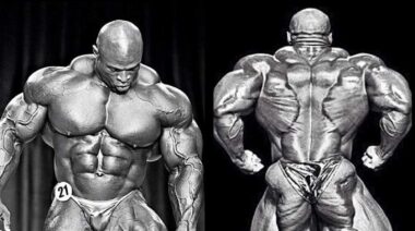 Ronnie Coleman Black and White Posing