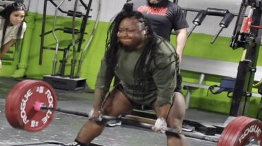 Sherine Marcelle Beltless Deadlift 501 Pounds Three Reps